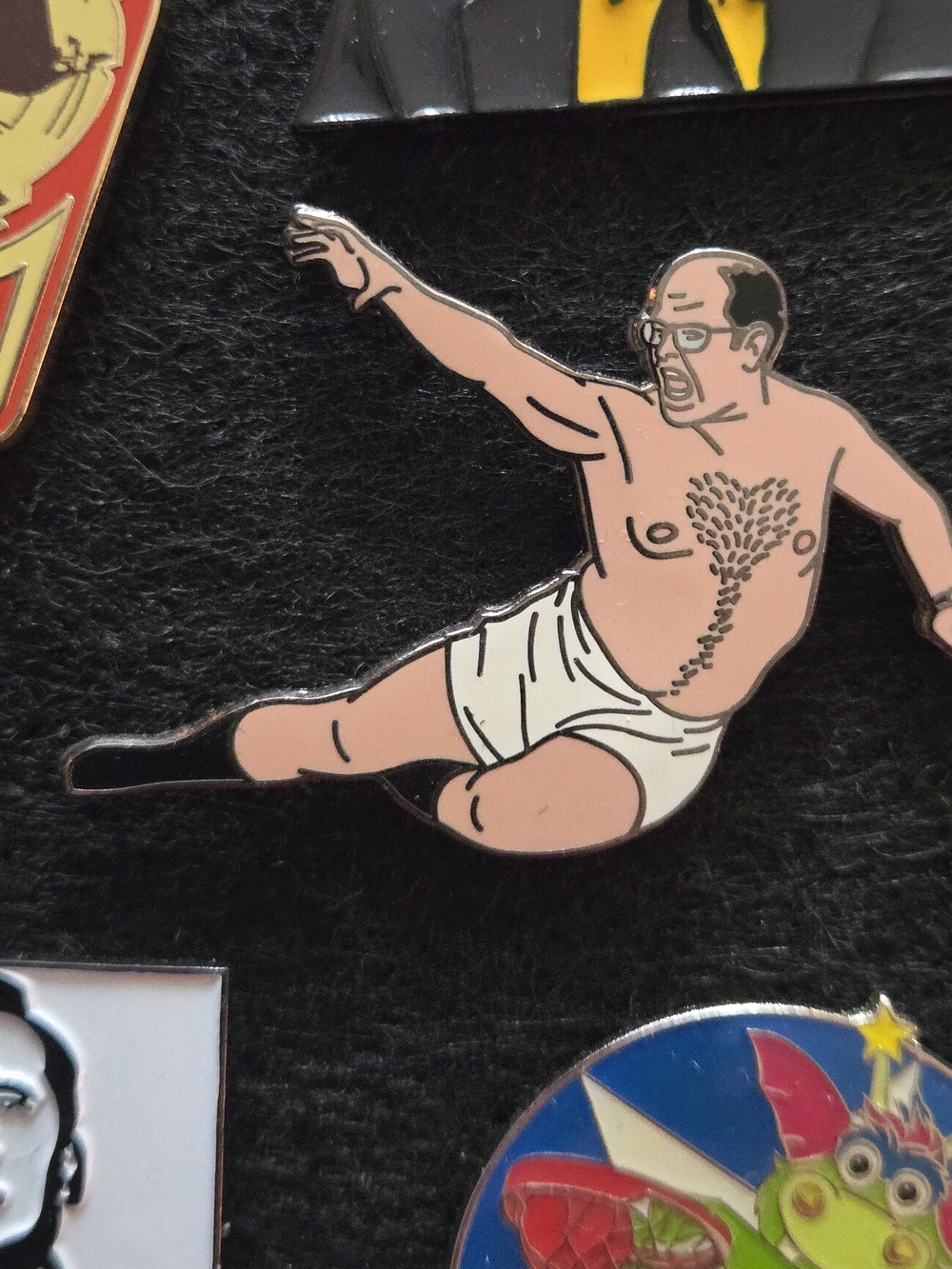 George Costanza Seinfeld Enamel Pin - Chest Heart